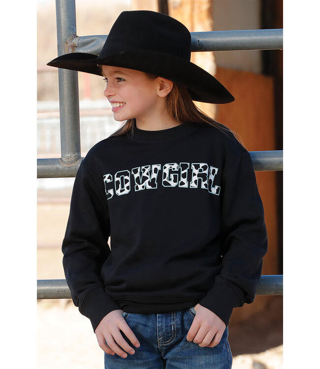 Girls Sweat Shirt Black CWK8002002