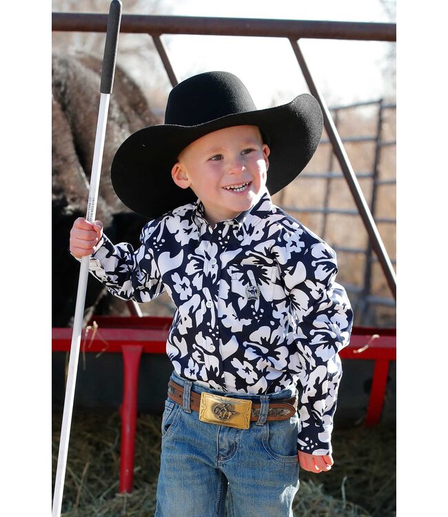 Toddler LS Print Navy MTW7061366
