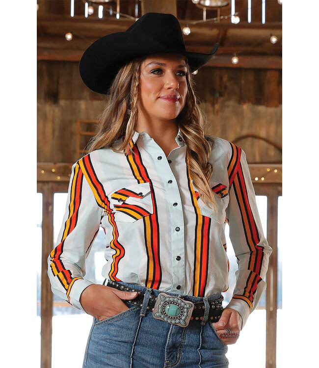 Ladies LS Stripe CTW7250009