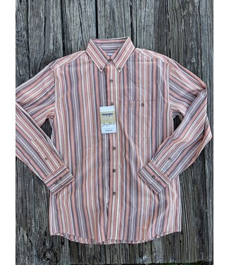 Wrangler 112359952 LS Rust Stripe