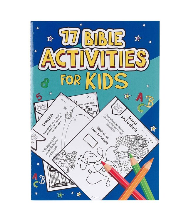 christian art gifts Kid Book 77 Bible Activities Softcover