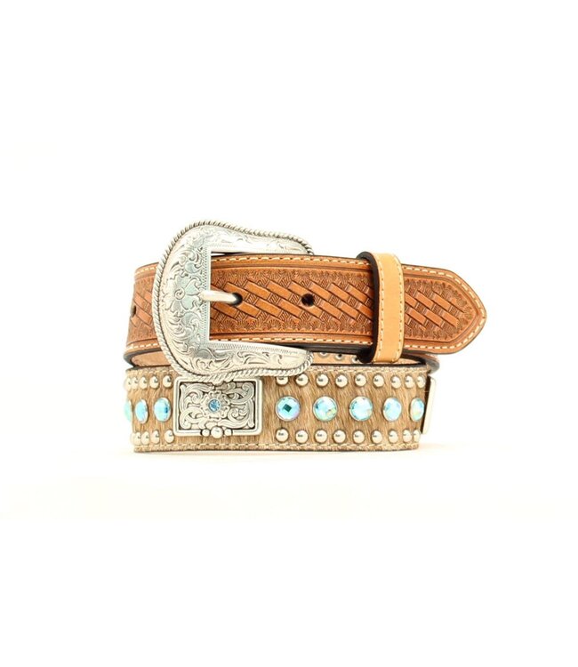 Kids Blue Stone & Bars Hair On Belt N4419302 R2