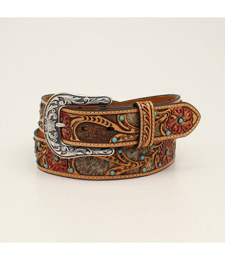M&F Western Red Turq Floral with Hair Belt A1533008 R2