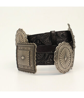 M&F Western Ariat Black Square Concho Belt A1531801 R2