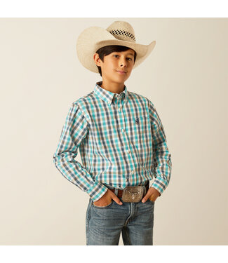 Ariat Intl 10054794 Boys Pro Johnathan LS Navy