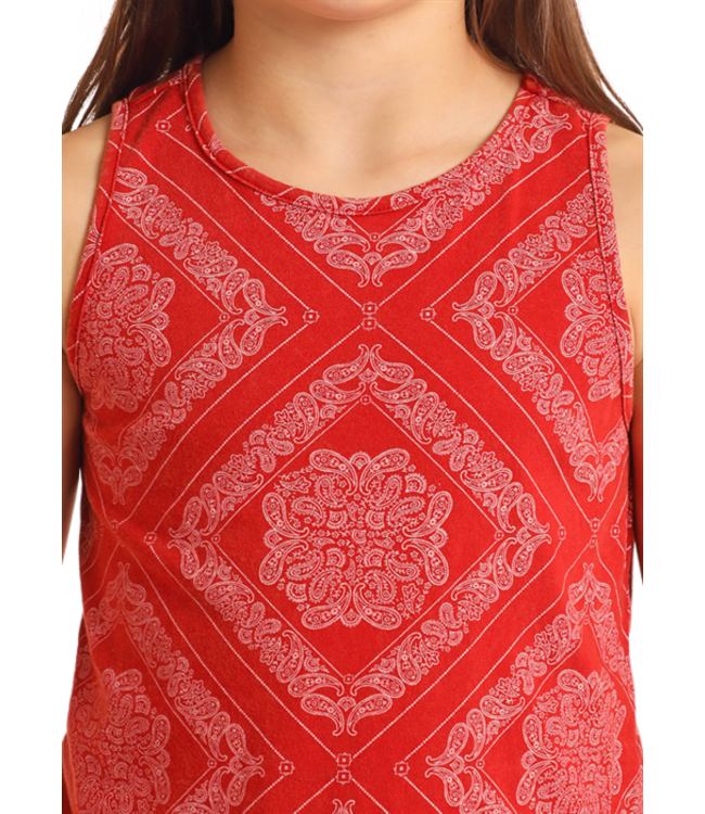 BG20T05906 Bandana Fringe Tank