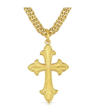 All Gold Cross Necklace NC2105G
