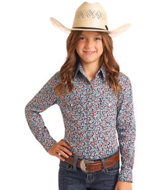 Panhandle Slim RGN2S05677 Kids LS SNAP NAVY
