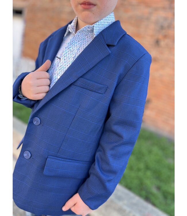 BB96C06055 Boys Plaid Sports Coat