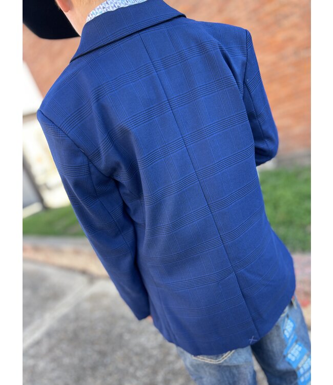 BB96C06055 Boys Plaid Sports Coat