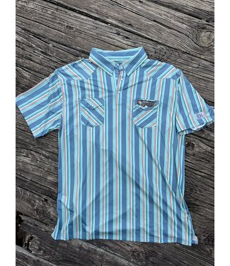 Red Dirt Hat Co Teal Coral Red Dirt Polo RDPSSTLCR