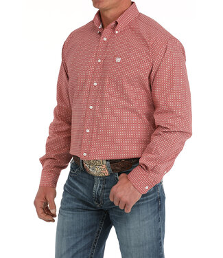 cinch MTW1105871 Mens Weave Print Red
