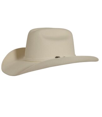 American Hat Makers Cattleman Felt Cowboy Hat White