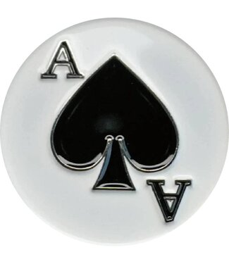 American Hat Makers Ace of Spades Black Mag Hat Pin