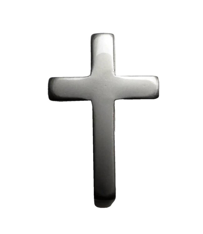 Cross Grey Mag Hat Pin