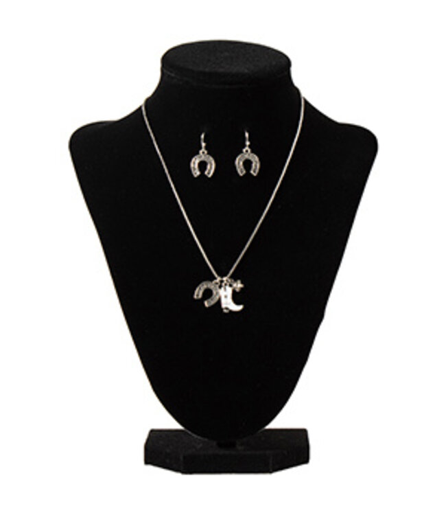 Boot & Horseshoe Necklace Set D450022905