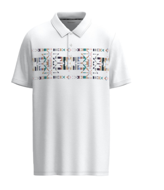 Hooey The Weekender Polo White/Aztec HP034WHAZ