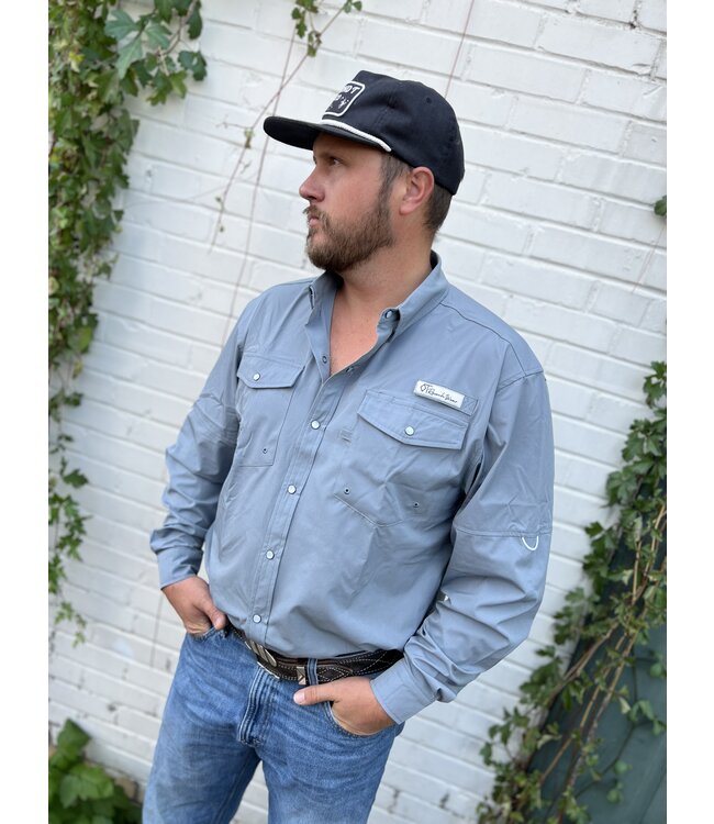 The Cutter Performance Shirt Grey/Blue