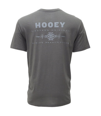 Hooey Peyote Steel Crew Neck Tee HT1751DKGY