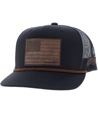 Hooey Liberty Roper Black Trucker 2510T-BK