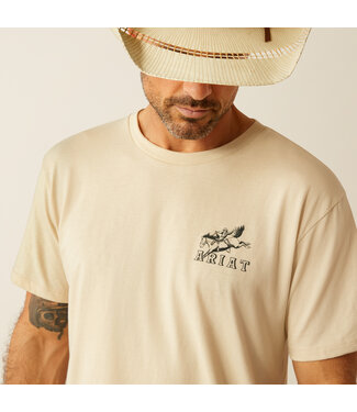 Ariat Intl 10054835 Bronc Ridin Heritage SS Tee Natural