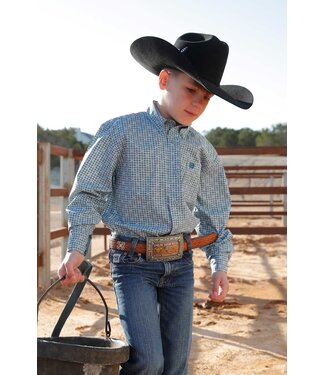 cinch MTW7060371 Boys LS Print Green