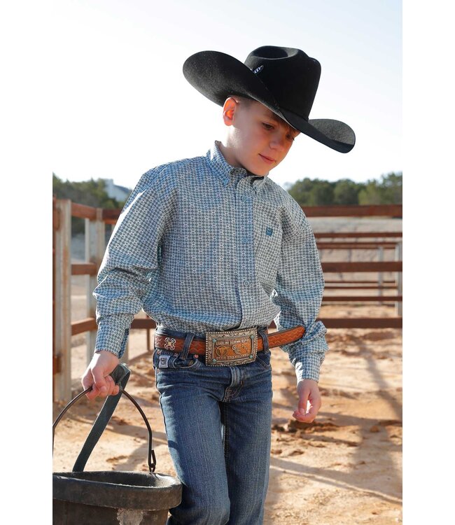 MTW7060371 Boys LS Print Green