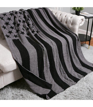 Fashion City US Flag Pattern Cozy Soft Throw Blanket