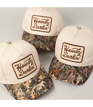 Fashion City Howdy Darlin Embroidery Patch Realtree Cap