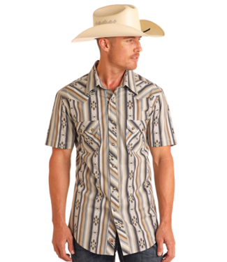 Panhandle Slim BMN3S05842 RR Aztec Stripe SS Snap