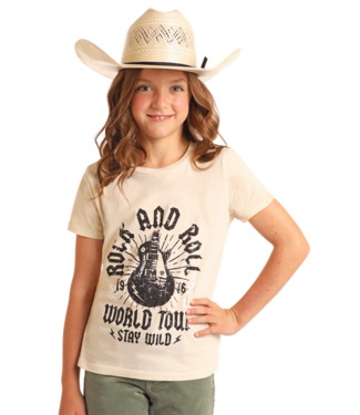 Panhandle Slim BG21T06105 Star Print Graphic Tee Natural