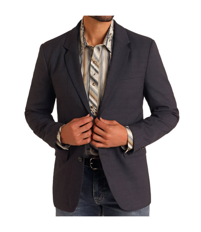 BM96C06099  Black Plaid Sports Coat