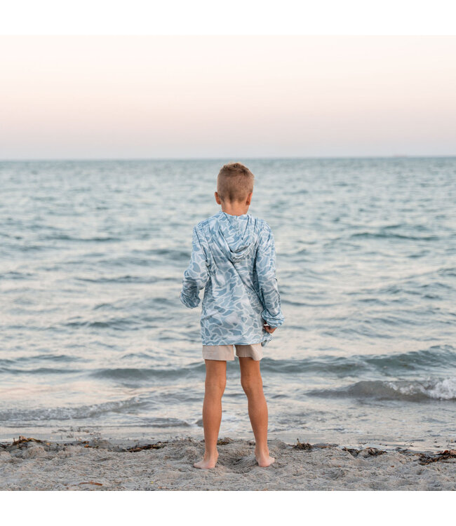 Youth Performance Hoodie Seaside Camo