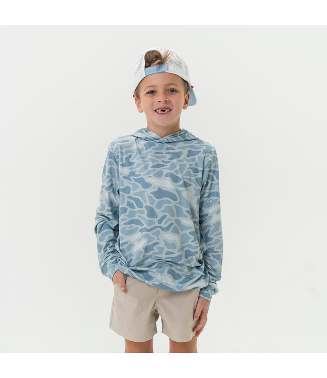 Youth Performance Hoodie Seaside Camo