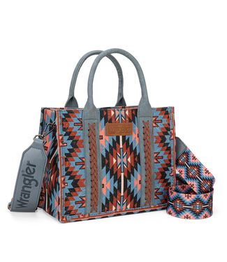 montana west Wrangler Tote Aztec Navy WG2213-8120SNY