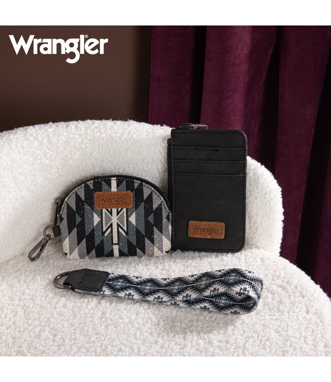 Wrangler Dual Pouch Wristlet WG200-W052BK