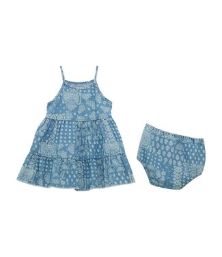 Wrangler 112365076 Baby Paisley Denim Dress