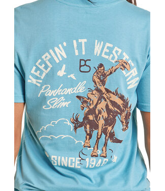 Panhandle Slim PU21T06601 Blue Graphic Tee