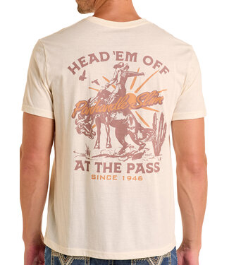 Panhandle Slim PU21T06598 Graphic Tee Natural