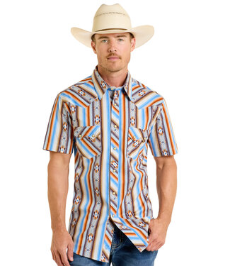 Panhandle Slim BMN3S06498 Aztec SS Snap Orange