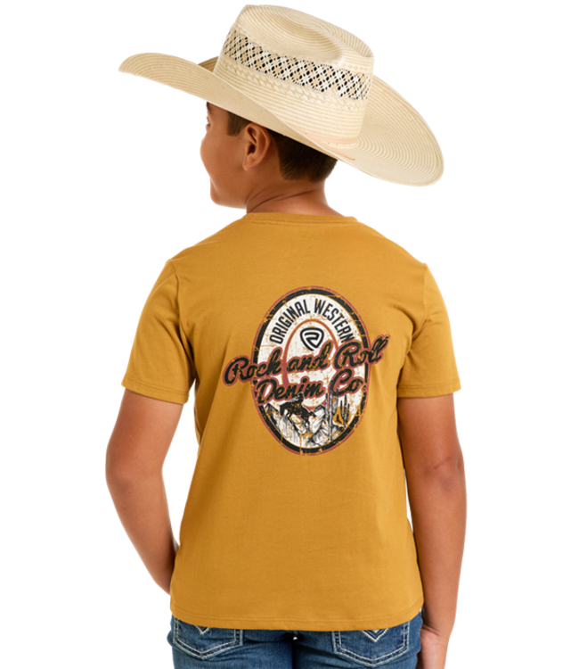 BB21T06786 RR Denim Co Tee Gold