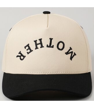 Fashion City Mother Upside Down Lettering Embroidery Cap
