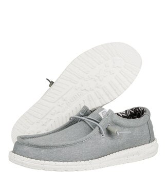Hey Dude Wally Stretch Canvas Light Grey