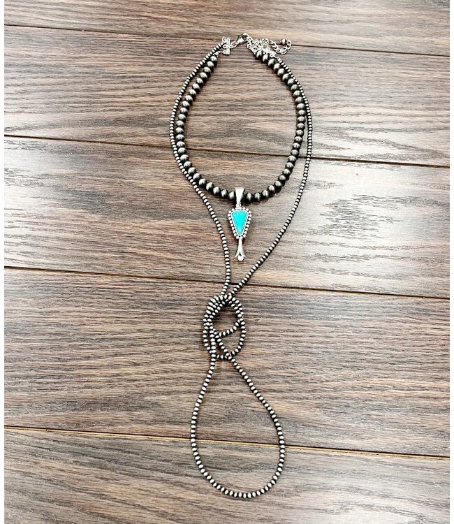 Squash Naja Turquoise Necklace 8364