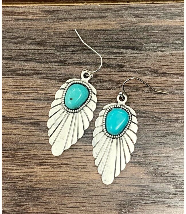 Arrowhead Turquoise Earrings 2237