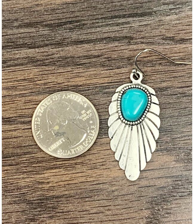 Arrowhead Turquoise Earrings 2237