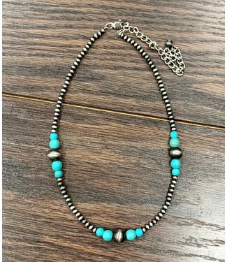 isac 15" Navajo Bead Necklace 4264