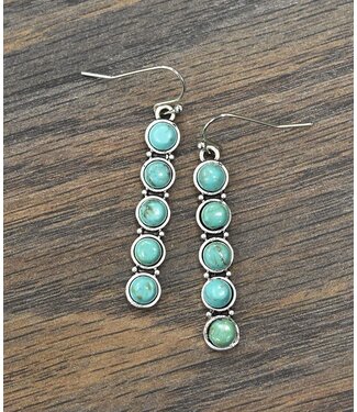 isac Linear Turquoise Earrings 1648