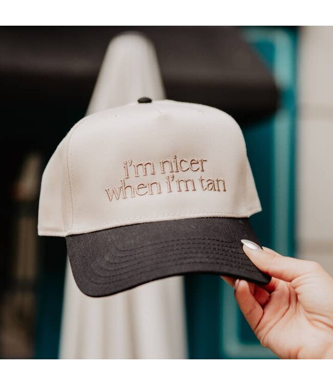 I'm Nicer When I'm Tan Vintage Hat