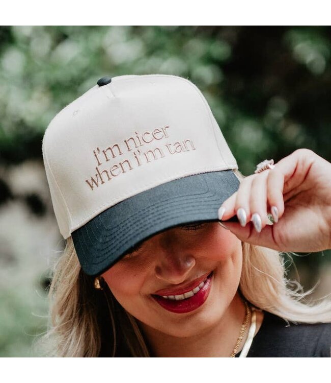 I'm Nicer When I'm Tan Vintage Hat